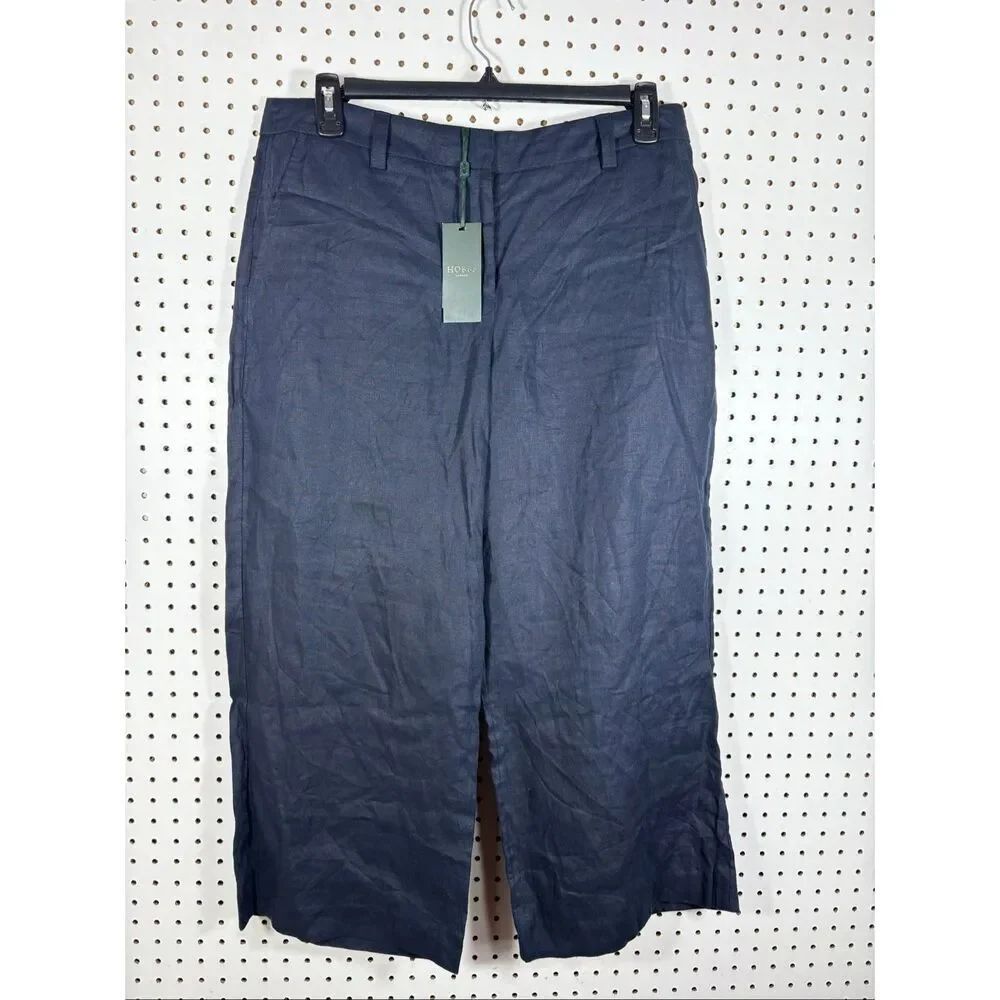Hobbs London wide leg Linen pants size 10
